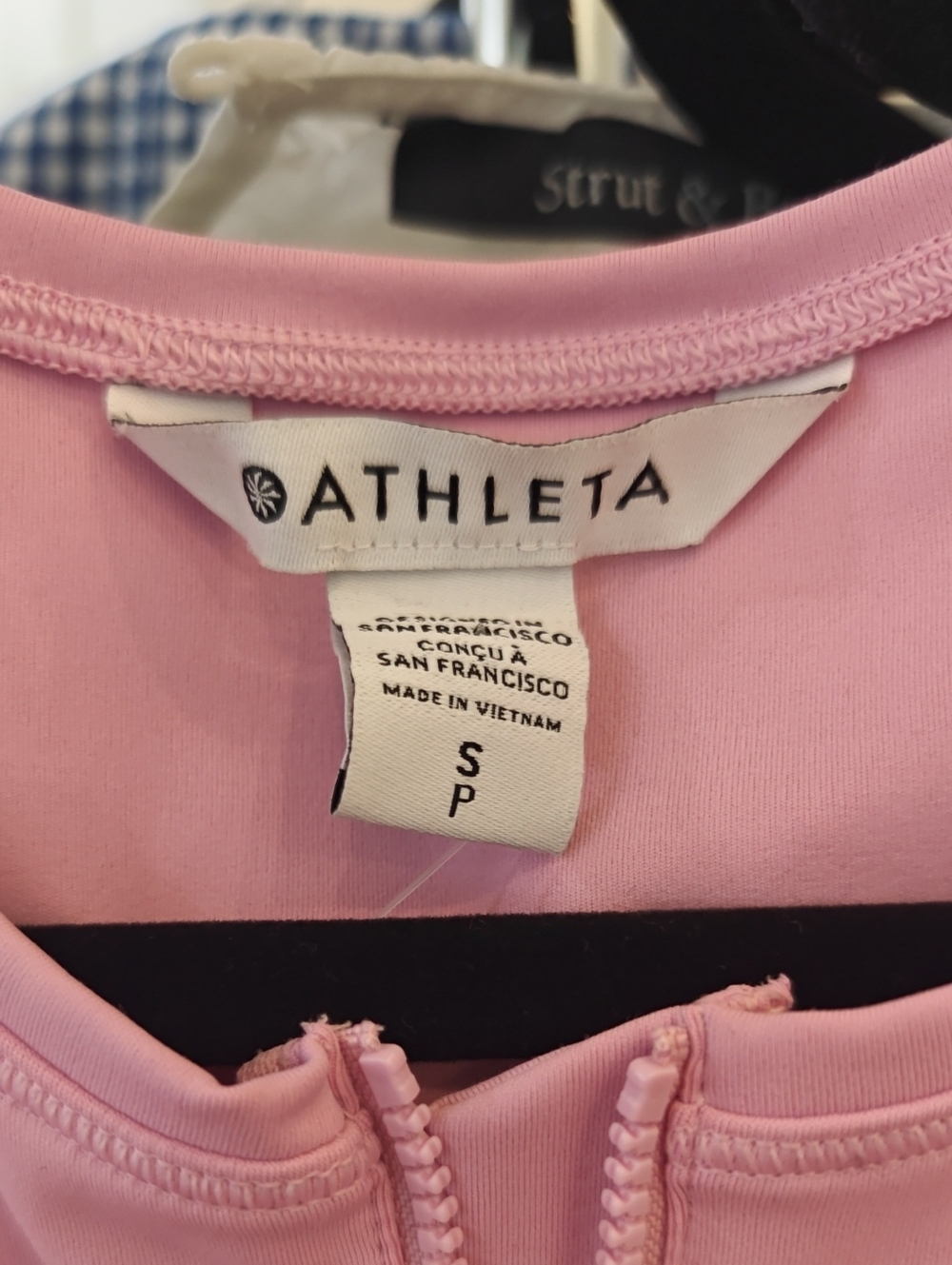 ATHLETA Pink Sleeveless Zip-Front Shift Dress || Size Small - Picture 2 of 2
